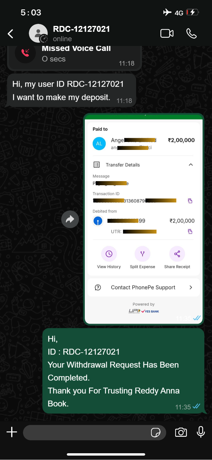 whatsapp live betting